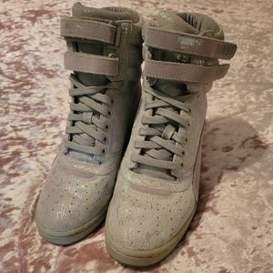 Puma High Top Wedge  Sneakers